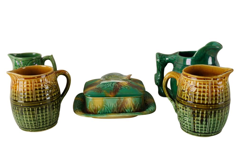 COLLECTION OF MAJOLICA