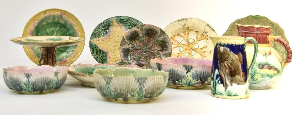 Collection of Majolica some by