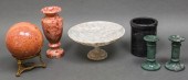 COLLECTION OF MARBLE DECORATIV
