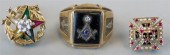 COLLECTION OF MASONIC JEWELRYC