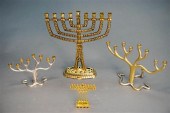 COLLECTION OF MENORAHS AND A P