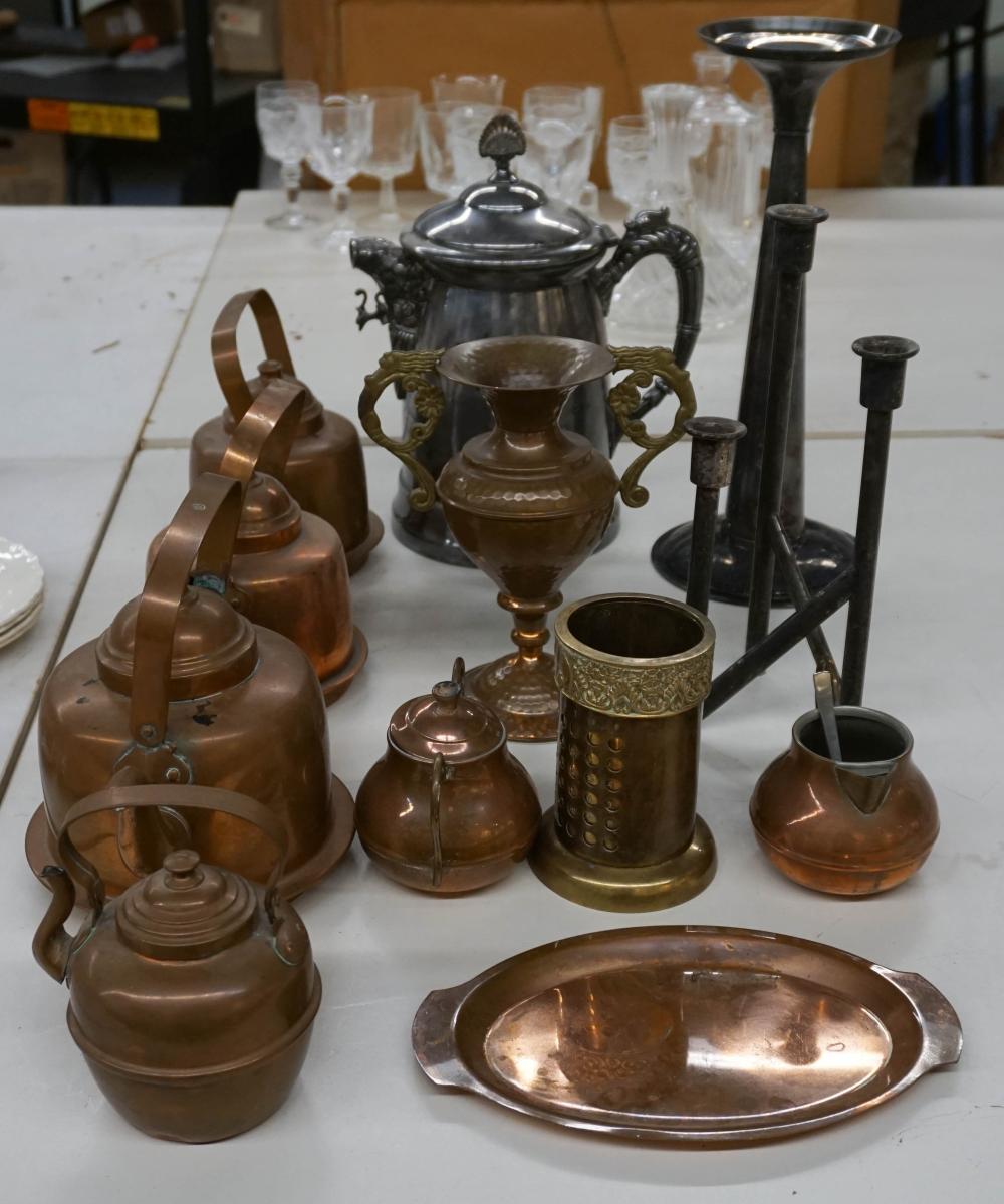 COLLECTION OF METAL TABLE