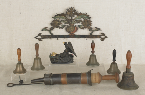 Collection of metalware to