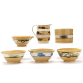 COLLECTION OF MOCHA WARE  SEAW