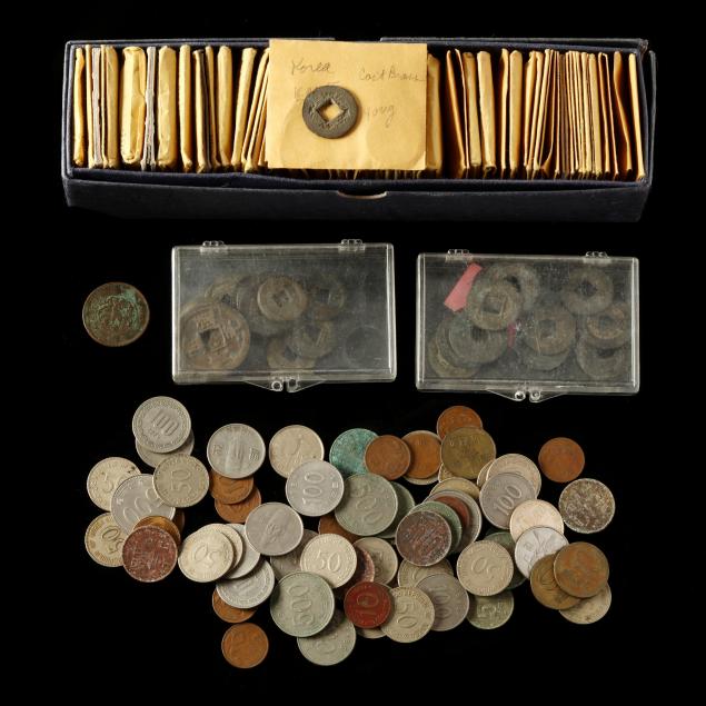 COLLECTION OF MOSTLY KOREAN COINAGE