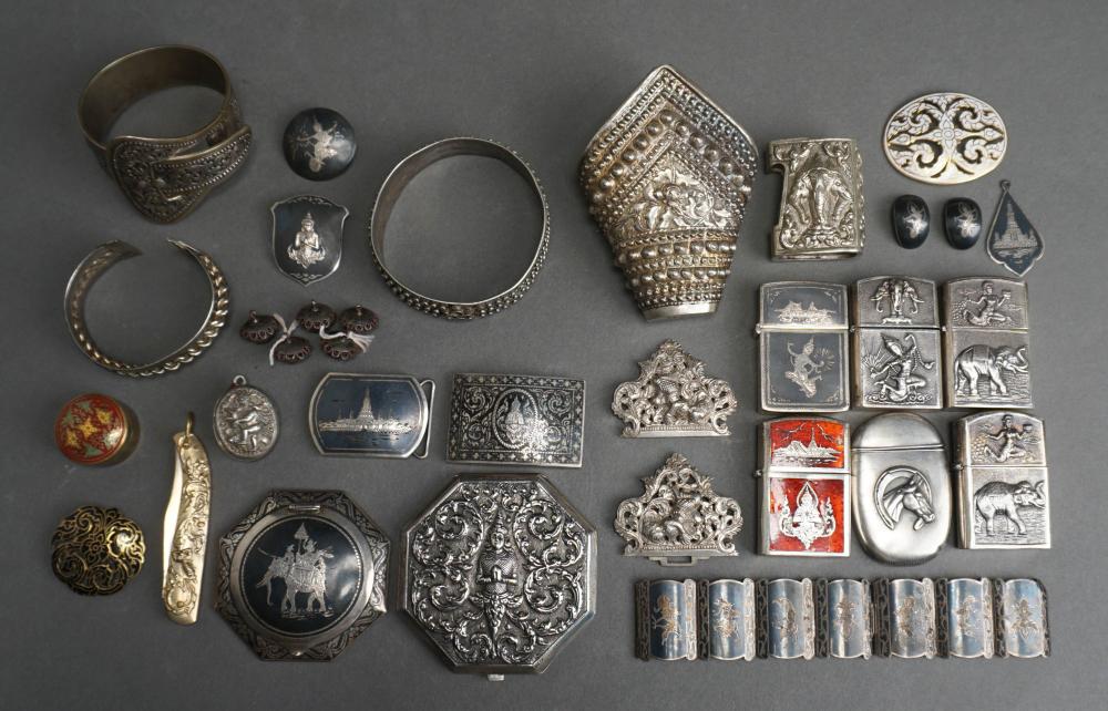 COLLECTION OF MOSTLY THAI STERLING,