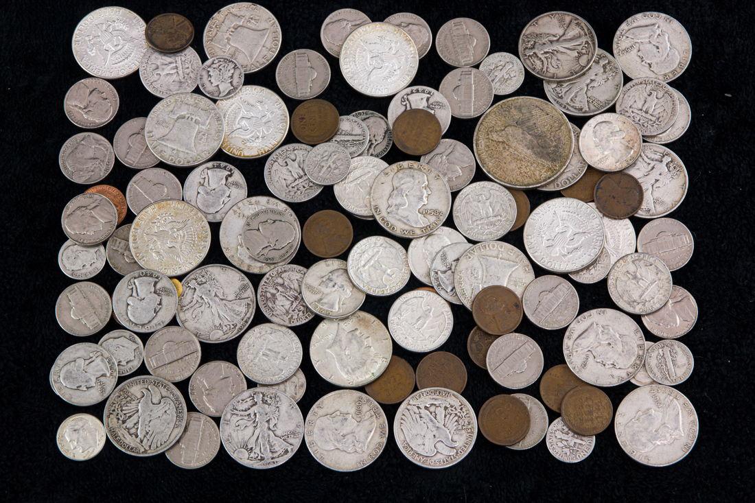 COLLECTION OF MOSTLY US SILVER