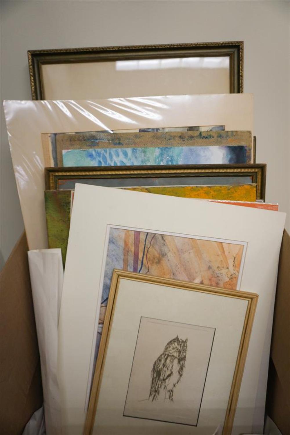 COLLECTION OF MOSTLY WATERCOLORS