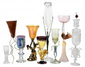 COLLECTION OF NINE GOBLETSAmer