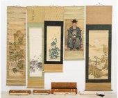 Collection of nine Japanese sc