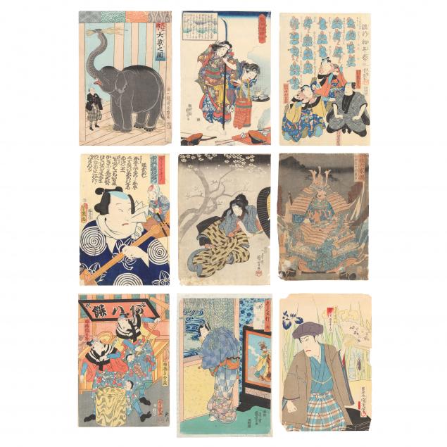 COLLECTION OF NINE JAPANESE