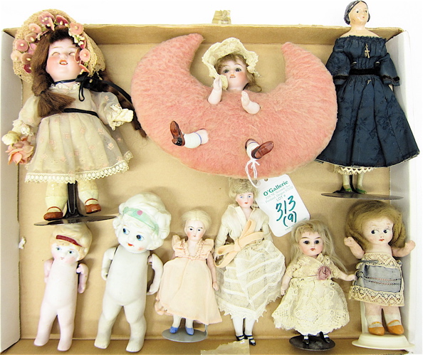COLLECTION OF NINE MINIATURE (&