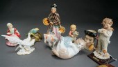 COLLECTION OF NINE PORCELAIN F