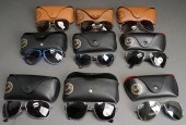 COLLECTION OF NINE RAY-BAN SUN