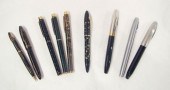 COLLECTION OF NINE SHEAFFER PE