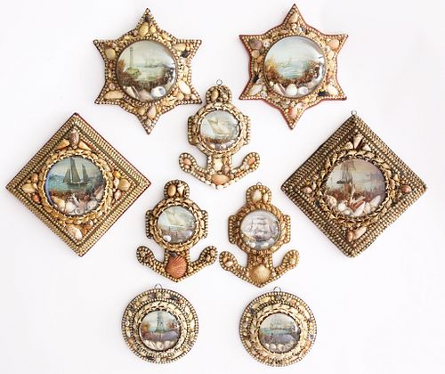 COLLECTION OF NINE SHELL