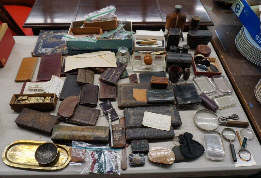 COLLECTION OF NOTEPADS, TOOLS,