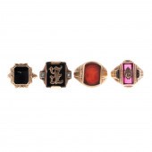 COLLECTION OF ONYX, CARNELIAN