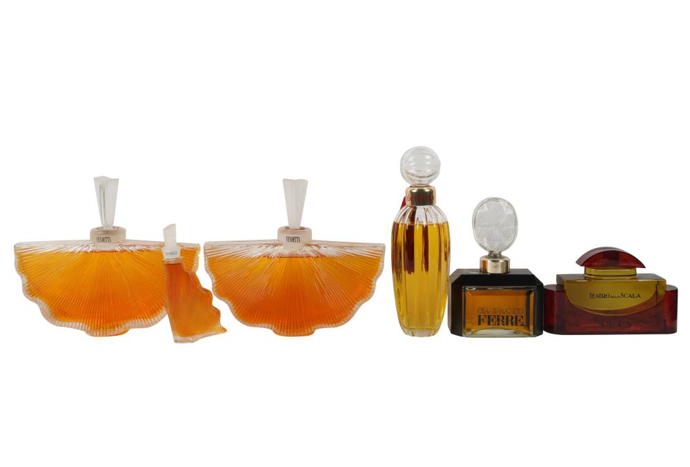COLLECTION OF OVERSIZED PERFUME