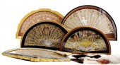 Collection of painted and carv
