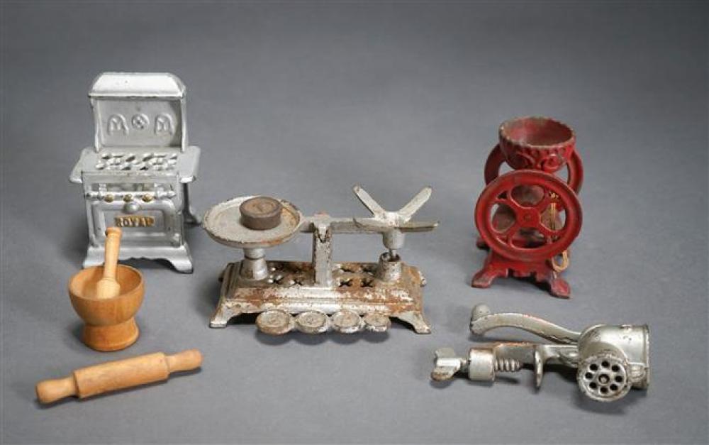 COLLECTION OF PAINTED CAST IRON TOY