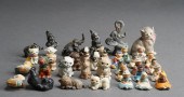 COLLECTION OF PAINTED LEAD FIG