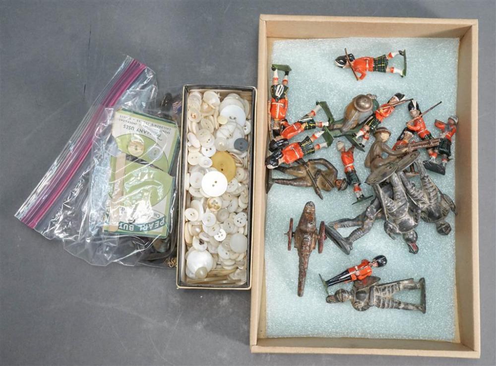 COLLECTION OF PAINTED METAL