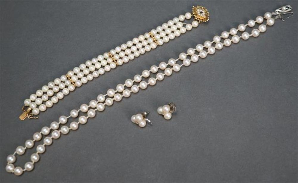 COLLECTION OF PEARL JEWELRY,