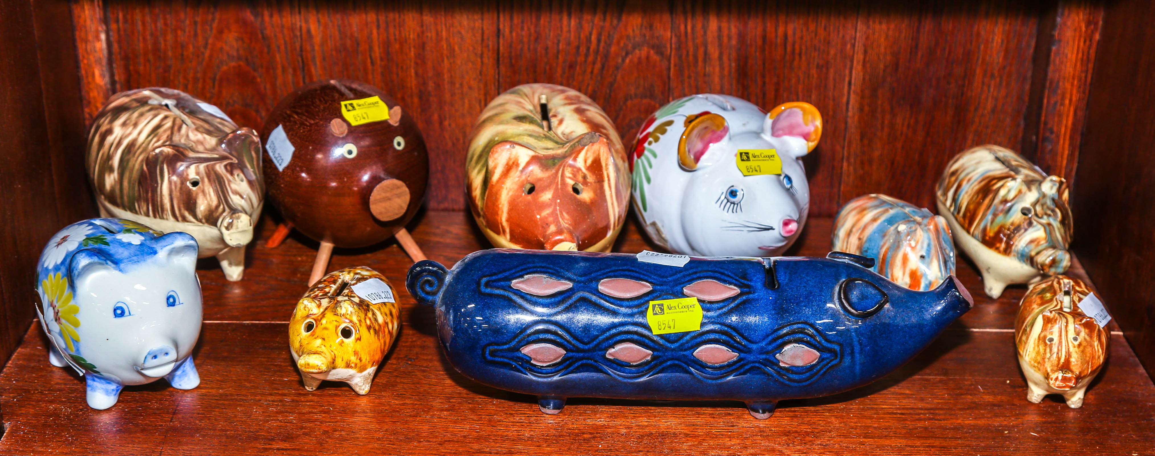 COLLECTION OF PIGGY BANKS