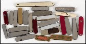 COLLECTION OF POCKET KNIVES. G