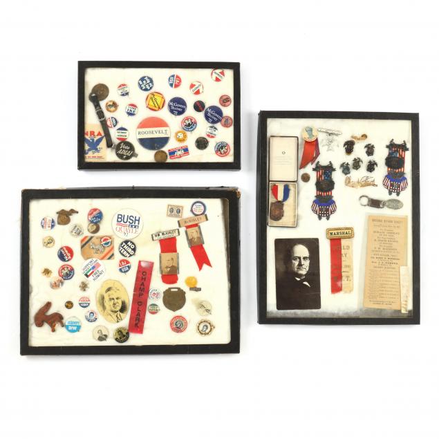 COLLECTION OF POLITICAL PINBACKS