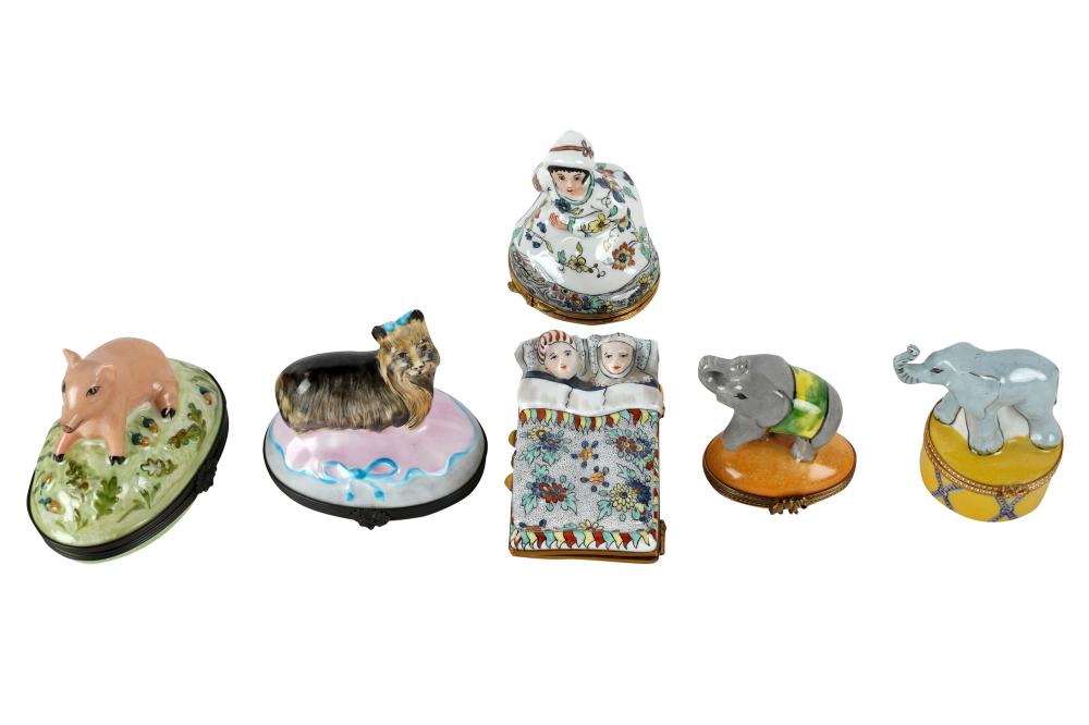 COLLECTION OF PORCELAIN PILL