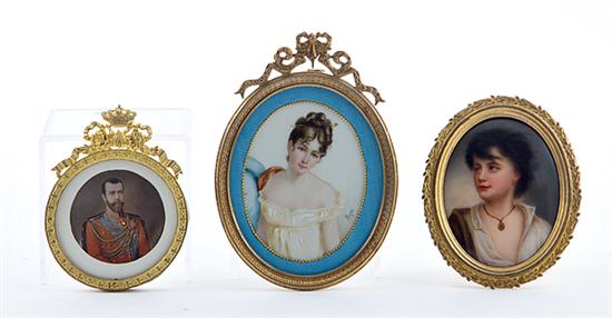 Collection of portrait miniatures