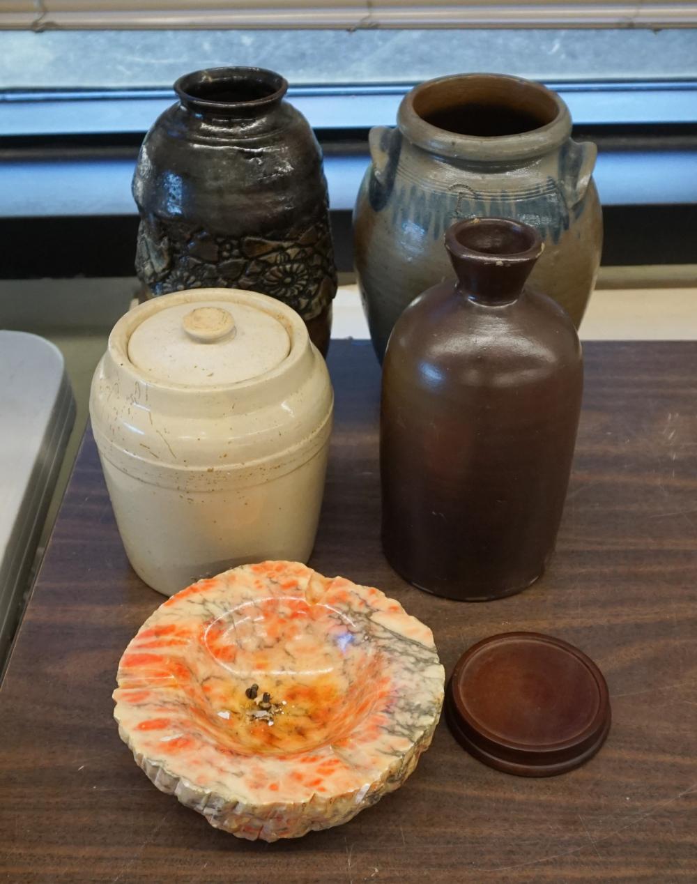 COLLECTION OF POTTERY AND STONEWARE