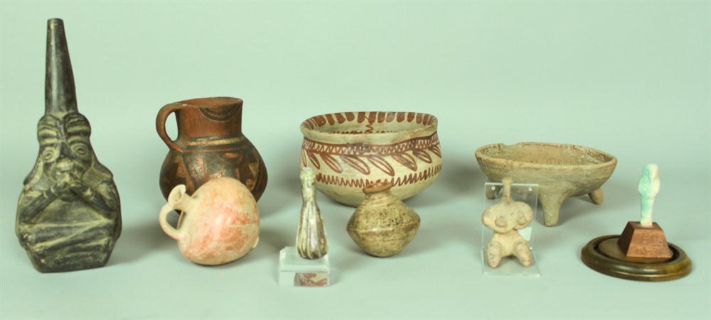 COLLECTION OF POTTERY PIECES