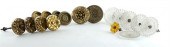 Collection of pressed brass an
