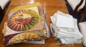 COLLECTION OF QUILTED TABLE CO