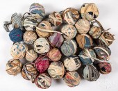 COLLECTION OF RAG BALLS.Collec
