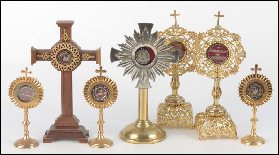 COLLECTION OF RELIQUARIES.