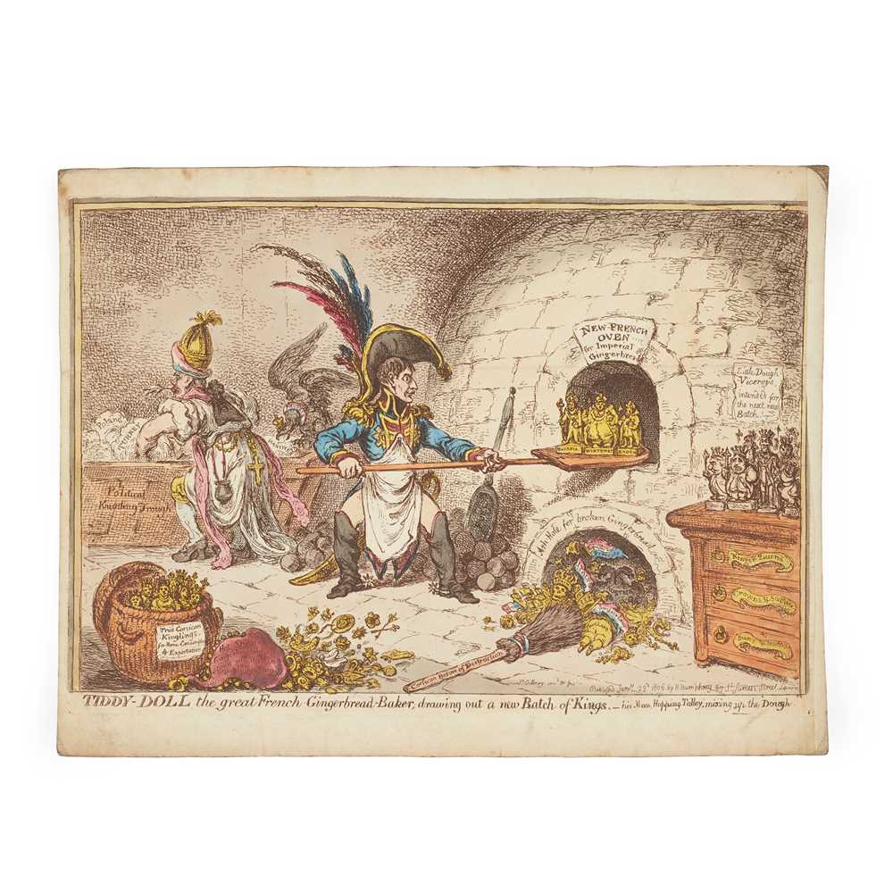 COLLECTION OF SATIRICAL ENGRAVINGS,