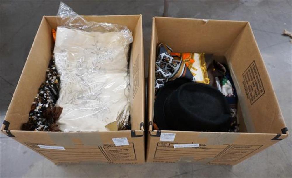 COLLECTION OF SCARVES AND BOX