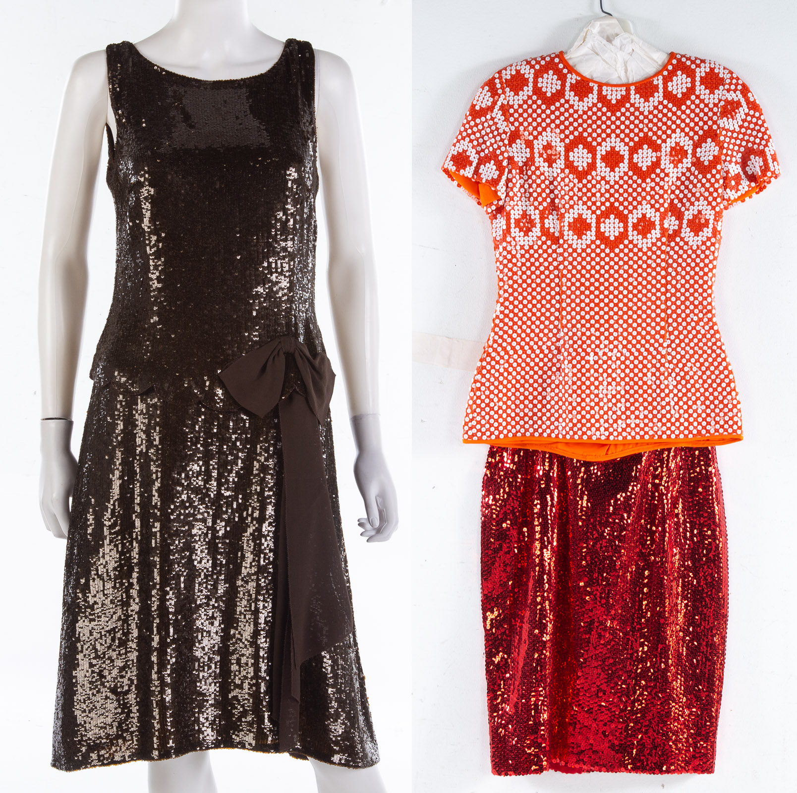 COLLECTION OF SEQUINED CLOTHING