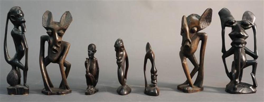 COLLECTION OF SEVEN AFRICAN/OCEANIC