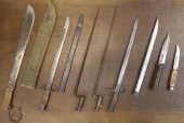 COLLECTION OF SEVEN BLADED ITE