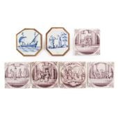 COLLECTION OF SEVEN DUTCH DELF