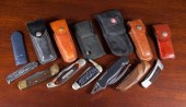 COLLECTION OF SEVEN FOLDING KN