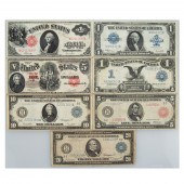 COLLECTION OF SEVEN LARGE CURR