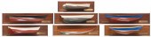 COLLECTION OF SEVEN MOUNTED HA
