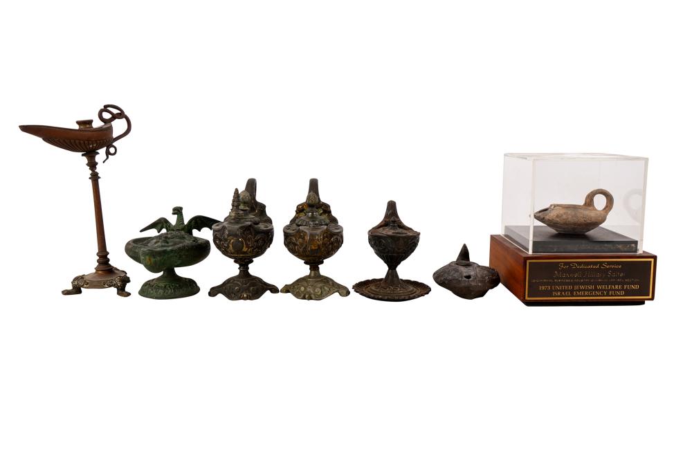 COLLECTION OF SEVEN OIL