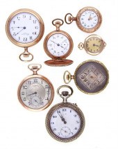 Collection of seven pocket wat
